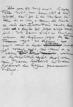Wittgenstain's last manuscript page Wittgenstain's last manuscript page